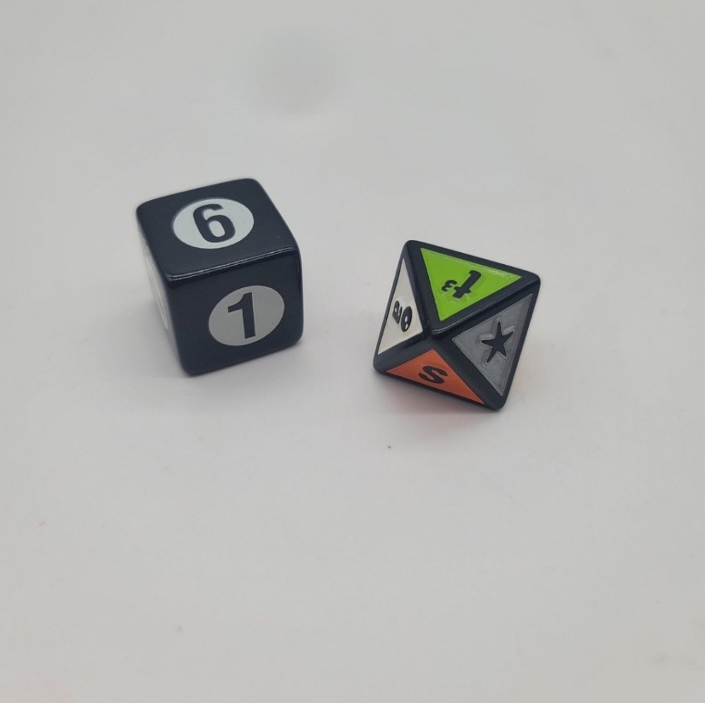 Scene-It DVD Movie Game Replacement Parts: 1 Black Die Dice 6 Sided Lot Of 2 Di
